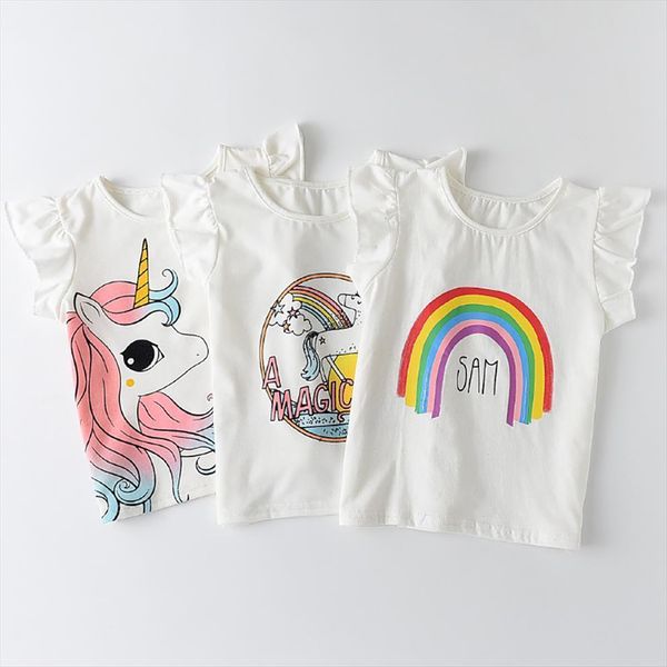 summer unicorn t shirt toddler girls cartoon print flying sleeve ruffle pullover birthday party kids clothes, Blue
summer unicorn t shirt toddler girls cartoon print flying sleeve ruffle pullover birthday party kids clothes, Blue