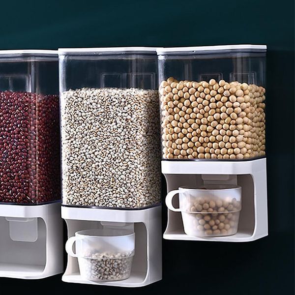 dry container cereal dispenser wall mounted storage organizer for kitchen grain case bottle tank clear boxes sealed bottles & jars
dry container cereal dispenser wall mounted storage organizer for kitchen grain case bottle tank clear boxes sealed bottles & jars