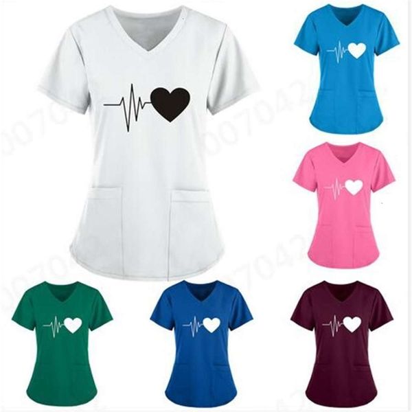 women's t-shirt 2021 nurse's printed shirt v-neck short sleeve bottomed wear rono, White
women's t-shirt 2021 nurse's printed shirt v-neck short sleeve bottomed wear rono, White