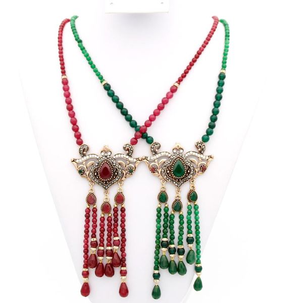 earrings & necklace luxury bead long resin earring flower tassels jewelry sets antique gold color rhinestone india wedding bijoux, Silver
earrings & necklace luxury bead long resin earring flower tassels jewelry sets antique gold color rhinestone india wedding bijoux, Silver