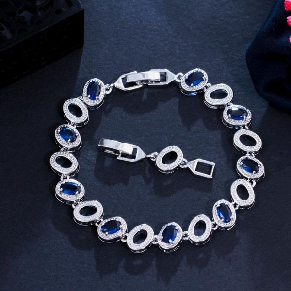 link, chain threegraces romantic royal blue cubic zirconia silver color women link bracelets 2021 fashion party bangles jewelry br176, Black
link, chain threegraces romantic royal blue cubic zirconia silver color women link bracelets 2021 fashion party bangles jewelry br176, Black