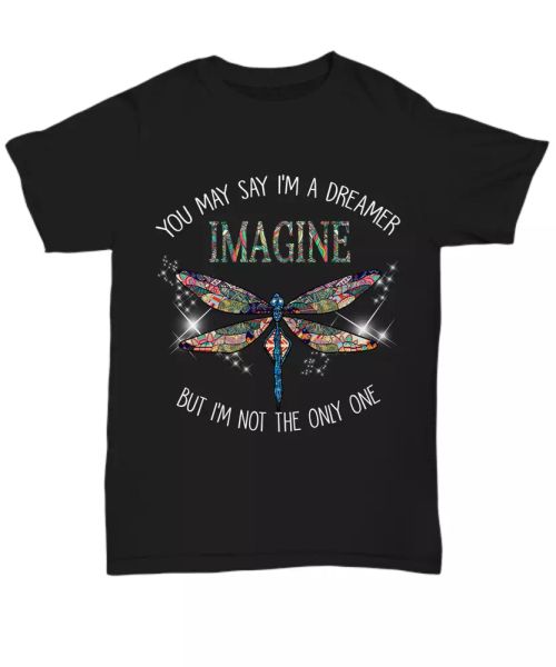 dragonfly imagine peace dreamer hippie t-shirt women tee gifts love hippy life, White;black
dragonfly imagine peace dreamer hippie t-shirt women tee gifts love hippy life, White;black
