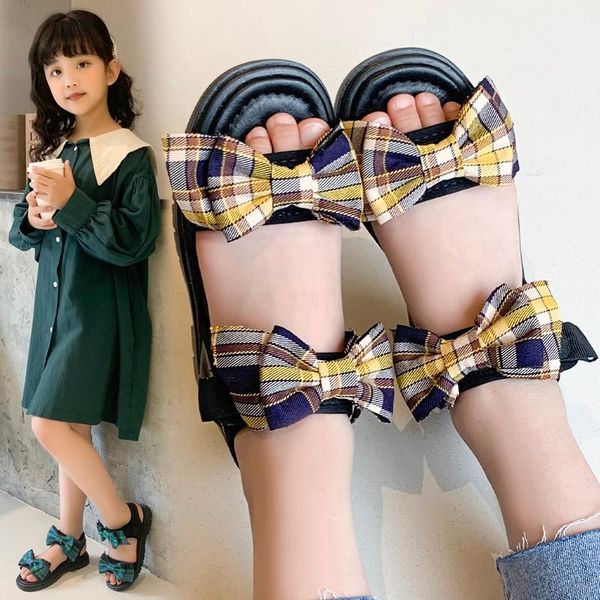 sandals girls sandal with bow tie princess shoes summer plaid dress peep-toe beach, Black;red
sandals girls sandal with bow tie princess shoes summer plaid dress peep-toe beach, Black;red