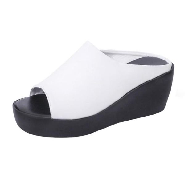 women's slipper bath fashion leisure fish mouth slippersthick bottom slippers sandalia feminina wedges female shoes a20, Black
women's slipper bath fashion leisure fish mouth slippersthick bottom slippers sandalia feminina wedges female shoes a20, Black