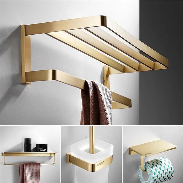 bath accessory set bathroom accessories towel rack corner shelf paper holder hook toilet brush holder,towel hanger brushed gold hardware
bath accessory set bathroom accessories towel rack corner shelf paper holder hook toilet brush holder,towel hanger brushed gold hardware