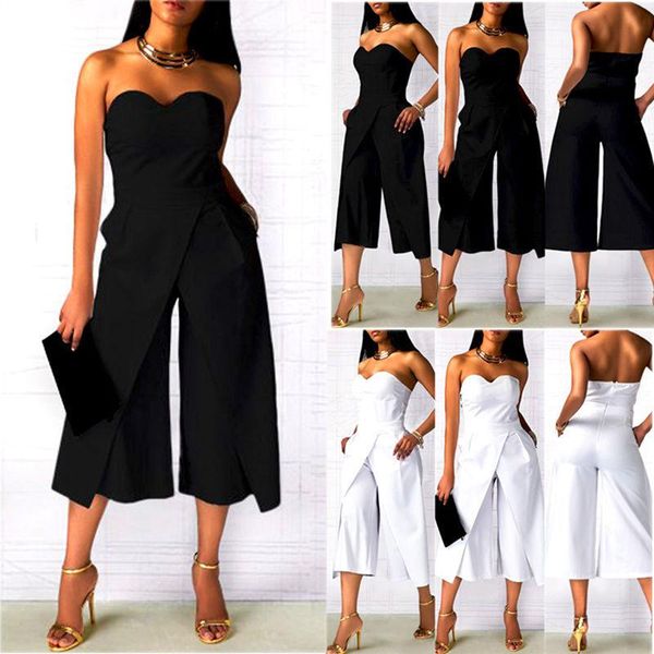 women's jumpsuits & rompers summer 2021 fashion women jumpsuit sleeveless ladies trousers tube straight solid slim bodycon party, Black;white
women's jumpsuits & rompers summer 2021 fashion women jumpsuit sleeveless ladies trousers tube straight solid slim bodycon party, Black;white