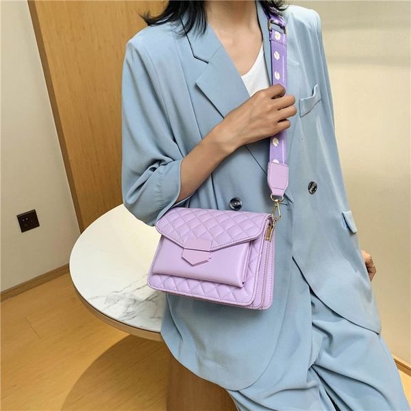 vintage solid color purple white lozenge pu leather bags famous designer women's handbags purses 2021 shoulder crossbody bag 
vintage solid color purple white lozenge pu leather bags famous designer women's handbags purses 2021 shoulder crossbody bag