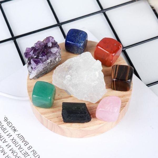 decorative objects & figurines 1set natural crystal seven color chakra therapy stone usb amethyst home furnishing decoration holder cluster
decorative objects & figurines 1set natural crystal seven color chakra therapy stone usb amethyst home furnishing decoration holder cluster