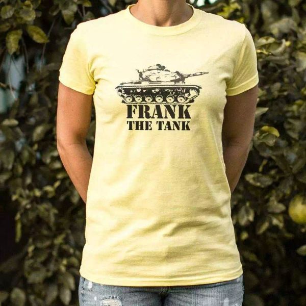 frank the tank t-shirt | women's short sleeve top, White;black