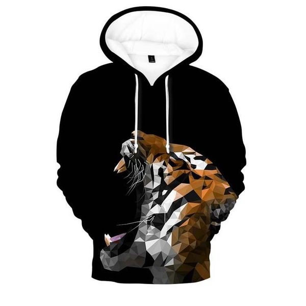men's hoodies & sweatshirts personality creative novelty cool tiger 3d hoodie boys / girls hip hop style sweatshirt casual loose men/wo, Black
men's hoodies & sweatshirts personality creative novelty cool tiger 3d hoodie boys / girls hip hop style sweatshirt casual loose men/wo, Black