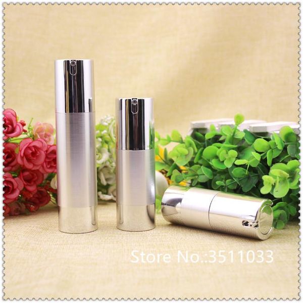 storage bottles & jars 20pcs vacuum airless bottle silver color cosmetic essence lotion packing pump 15ml 30ml 50ml
storage bottles & jars 20pcs vacuum airless bottle silver color cosmetic essence lotion packing pump 15ml 30ml 50ml