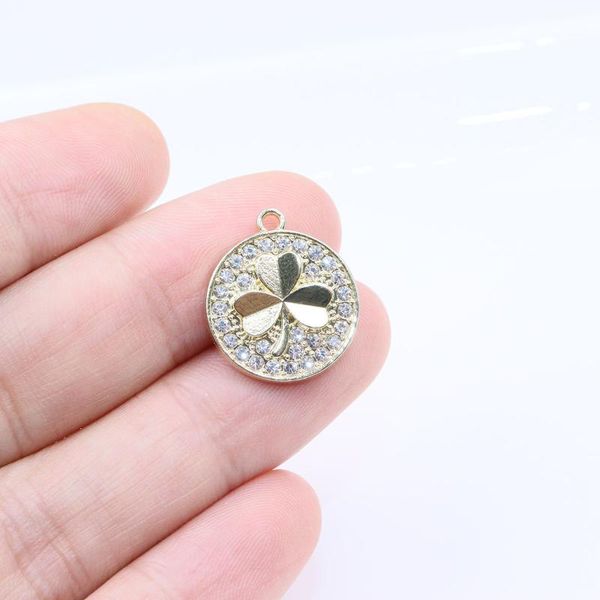charms eruifa 6pcs 15mm lovely clover leaf with rhinestone coin zinc alloy necklace.earring bracelet jewelry diy handmade 2 colors, Bronze;silver
charms eruifa 6pcs 15mm lovely clover leaf with rhinestone coin zinc alloy necklace.earring bracelet jewelry diy handmade 2 colors, Bronze;silver