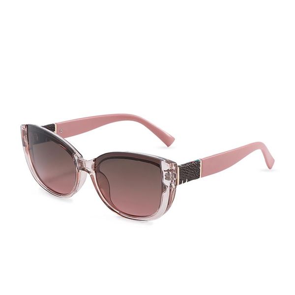 sunglasses big frame pc cat's eye for women fashion high-quality glasses trend uv400 shopping driving uv protection 2802, White;black