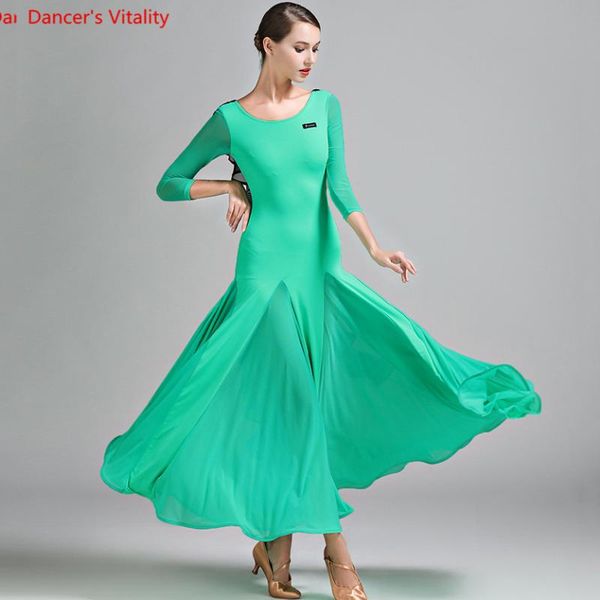 stage wear professional women ballroom dance dress backless big swing dresses female waltz tango performance costumes, Black;red
stage wear professional women ballroom dance dress backless big swing dresses female waltz tango performance costumes, Black;red