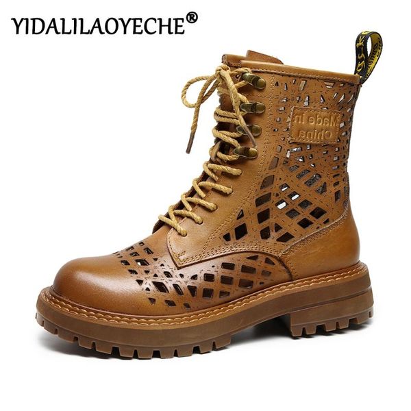 summer boots women genuine leather woman shoes lace up ankle soild breathable hollow mesh, Black
summer boots women genuine leather woman shoes lace up ankle soild breathable hollow mesh, Black