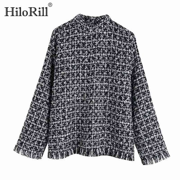 autumn winter houndstooth women hoodies casual stand neck fashion chic plaid tassels sweatshirt loose pullovers 210508, Black
autumn winter houndstooth women hoodies casual stand neck fashion chic plaid tassels sweatshirt loose pullovers 210508, Black