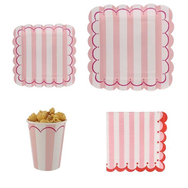packaging dinner service koran style blue pink stripped disposable tableware sets happy birthday wedding party decor event supply paper napk
packaging dinner service koran style blue pink stripped disposable tableware sets happy birthday wedding party decor event supply paper napk