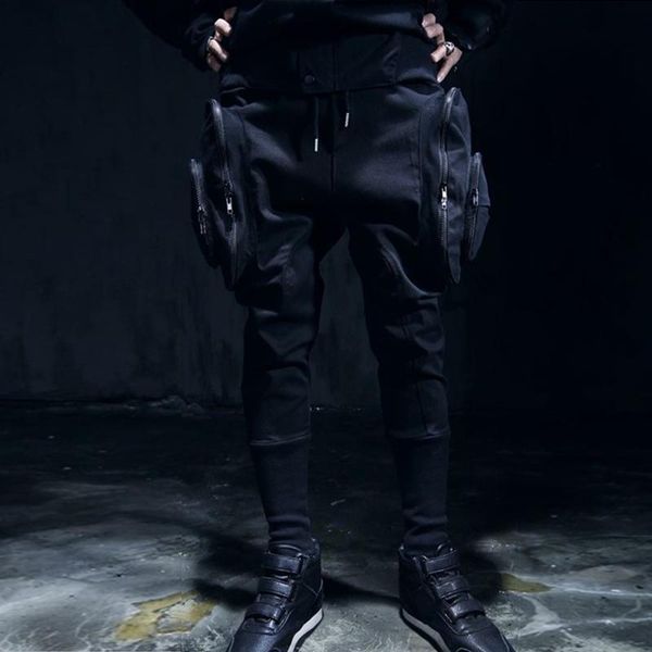 men's clothing hair stylist fashion nightclub bigbang harem pants drop-crotch trousers plus size costumes 27-46, Black
men's clothing hair stylist fashion nightclub bigbang harem pants drop-crotch trousers plus size costumes 27-46, Black