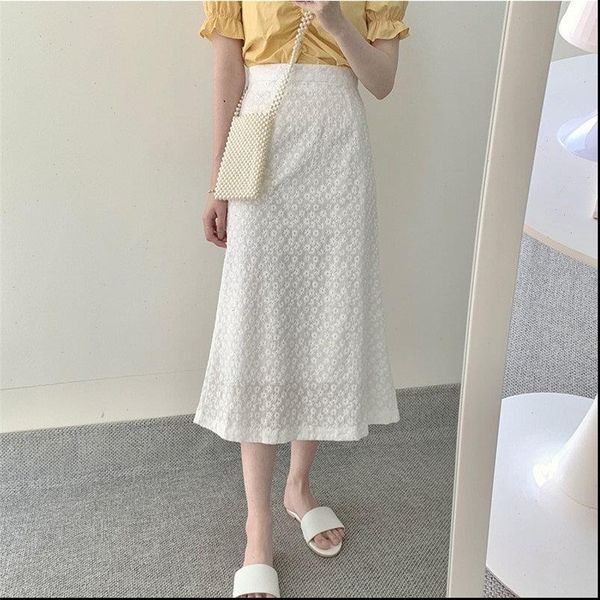 womens skirt white embroidery hook flowers vintage female high waist gentle fashion all match stylish sweet girls skirts, Black
womens skirt white embroidery hook flowers vintage female high waist gentle fashion all match stylish sweet girls skirts, Black