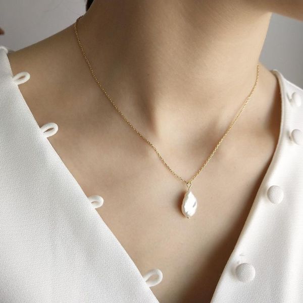 chains moflo party jewelry s925 sterling silver baroque pearl pendants necklace 18k gold plated charm
chains moflo party jewelry s925 sterling silver baroque pearl pendants necklace 18k gold plated charm