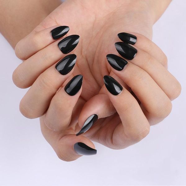 false nails 24pcs almond glossy full cover fake wearable mid-length press on coffin art tips with glue design nail, Red;gold
false nails 24pcs almond glossy full cover fake wearable mid-length press on coffin art tips with glue design nail, Red;gold