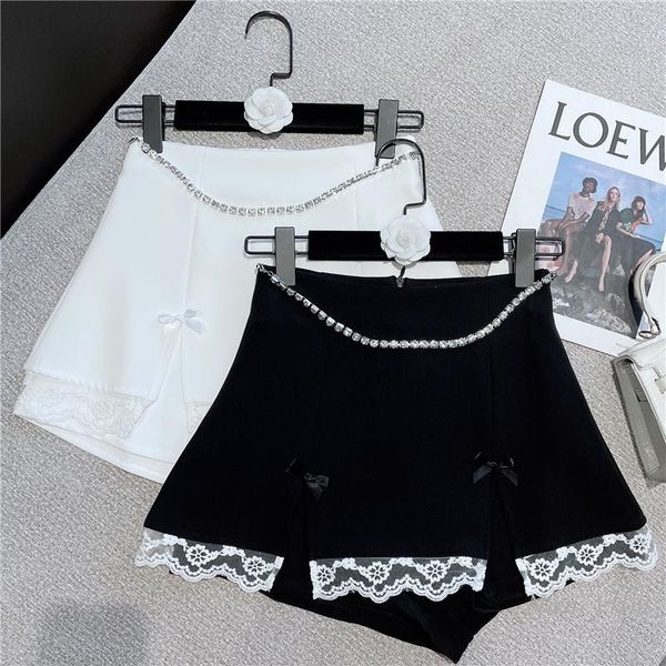 women's shorts women 2021 autumn and winter lace rhinestone chain pantskirt femme white black short casual
women's shorts women 2021 autumn and winter lace rhinestone chain pantskirt femme white black short casual