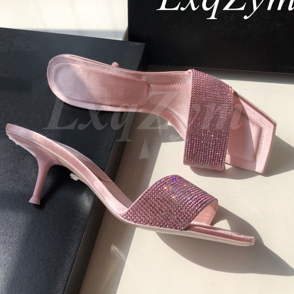 women summer low heel slippers elegant ladies square toe slides outside shoes female crystal bling sandals fashion woman 60% off store onlin, Black
women summer low heel slippers elegant ladies square toe slides outside shoes female crystal bling sandals fashion woman 60% off store onlin, Black