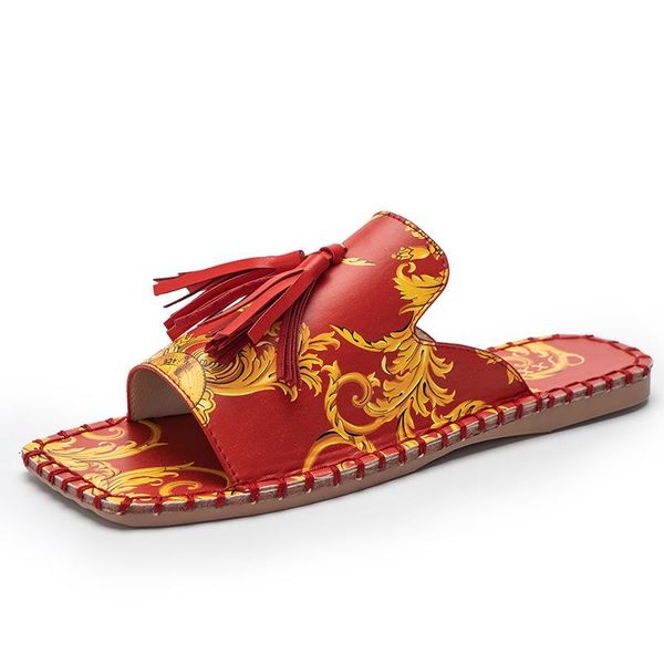 women slippers fashion tassels summer shoes brand beach slides retro mules for flat slipper outdoor 37-42, Black
women slippers fashion tassels summer shoes brand beach slides retro mules for flat slipper outdoor 37-42, Black