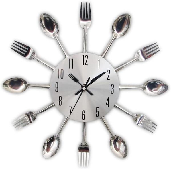wall clocks room home decoration modern creative cutlery kitchen silver spoon fork clock
wall clocks room home decoration modern creative cutlery kitchen silver spoon fork clock