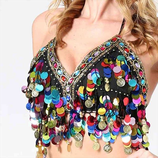 sequin halter bra womens cami salsa belly dance boho festival tribal colorful beading coins tassel lace up, White
sequin halter bra womens cami salsa belly dance boho festival tribal colorful beading coins tassel lace up, White