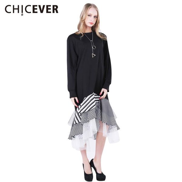 casual dresses chicever asymmetrical autumn dress female ruffles patchwork women long sleeve midi t-shirt clothes big sizes 2021, Black;gray
casual dresses chicever asymmetrical autumn dress female ruffles patchwork women long sleeve midi t-shirt clothes big sizes 2021, Black;gray