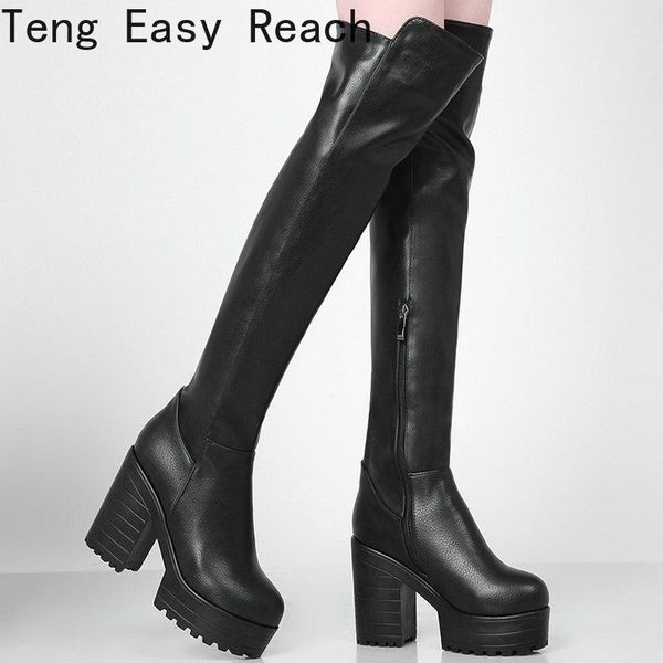 boots platform square heel women over the knee fashion zipper long pu leather 2021 winter black white
boots platform square heel women over the knee fashion zipper long pu leather 2021 winter black white