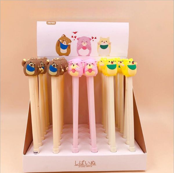 pcs/lot kawaii happy bear gel pen cute 0.5mm neutral pens for writing office school supplies stationery gift
pcs/lot kawaii happy bear gel pen cute 0.5mm neutral pens for writing office school supplies stationery gift