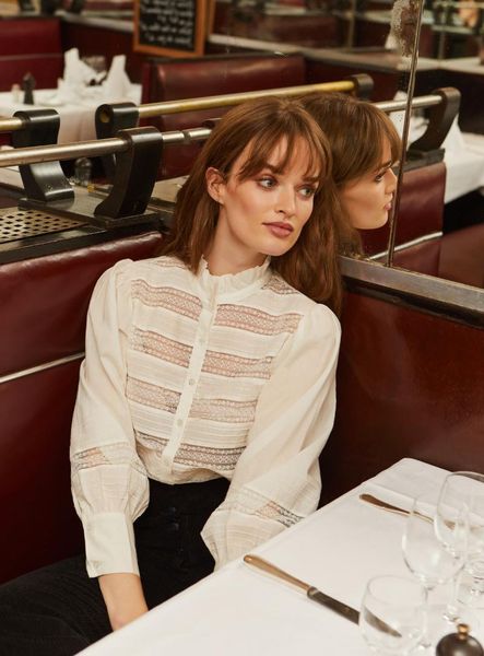 women's blouses & shirts women shirt 2021 spring and summer stitching long-sleeved buttoned top, White
women's blouses & shirts women shirt 2021 spring and summer stitching long-sleeved buttoned top, White