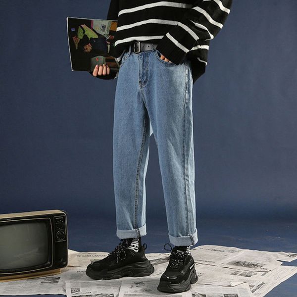 straight jeans mens fashion washed casual retro korean jeans men streetwear wild hip hop loose denim trousers mens s-2xl, Blue
straight jeans mens fashion washed casual retro korean jeans men streetwear wild hip hop loose denim trousers mens s-2xl, Blue