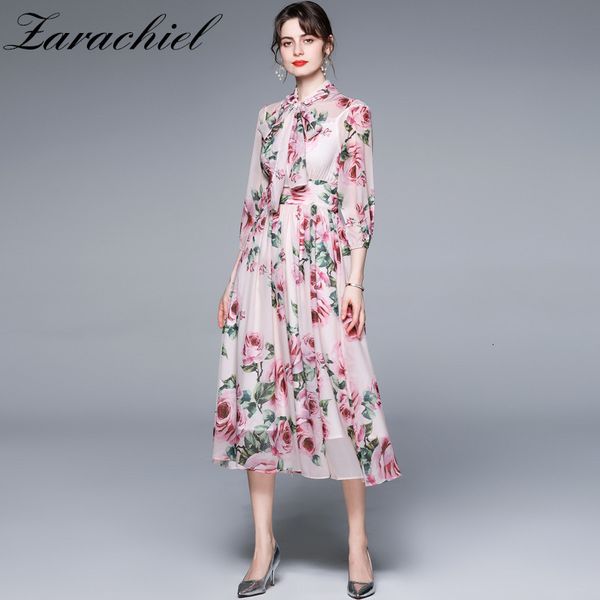 dresses summer runway beach boho chiffon women bow collar pink rose flowers printed elegant holiday party pleated midi, Black;gray
dresses summer runway beach boho chiffon women bow collar pink rose flowers printed elegant holiday party pleated midi, Black;gray