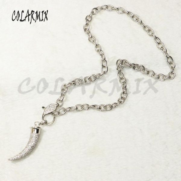 pendant necklaces 3pcs chili necklace zircon accessories horn big link chain pendants for women 50374, Silver
pendant necklaces 3pcs chili necklace zircon accessories horn big link chain pendants for women 50374, Silver