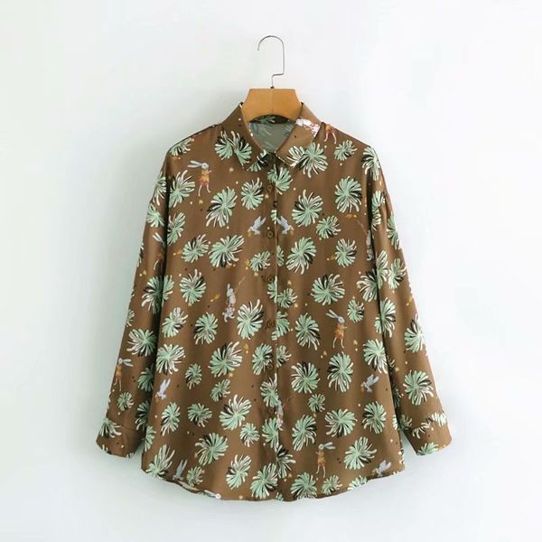 women's blouses & shirts fashion simple casual digital printing loose shirt size s- 77a4, White
women's blouses & shirts fashion simple casual digital printing loose shirt size s- 77a4, White