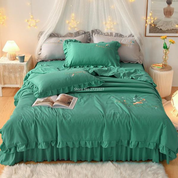 comforters & sets summer princess wind bed skirt quilt four-piece single and double cool air-conditioning
comforters & sets summer princess wind bed skirt quilt four-piece single and double cool air-conditioning