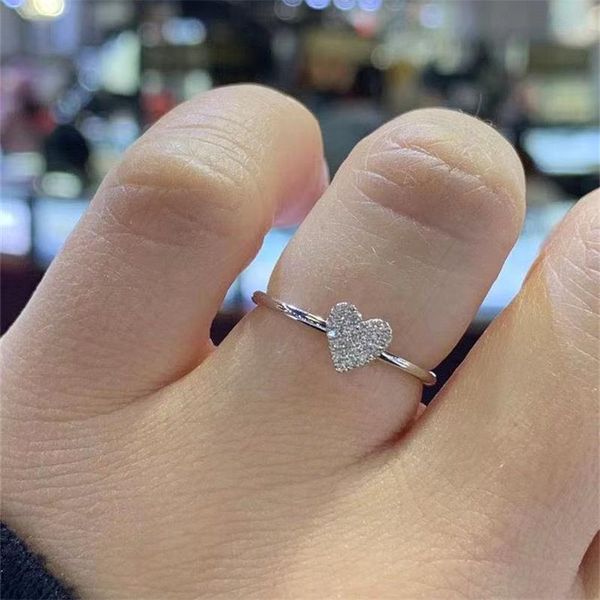 cluster rings fashion heart ring for women female cute finger birthday gift girlfriend zircon stone party jewelry accessories, Golden;silver
cluster rings fashion heart ring for women female cute finger birthday gift girlfriend zircon stone party jewelry accessories, Golden;silver