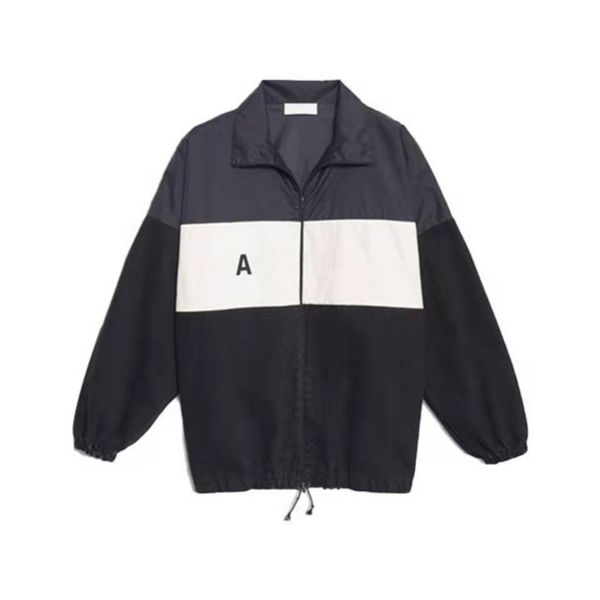 classic designer men jacket black and white stitching letter printing fashion loose drawstring windproof womens leisure sports outdoor coat, Black;brown
classic designer men jacket black and white stitching letter printing fashion loose drawstring windproof womens leisure sports outdoor coat, Black;brown