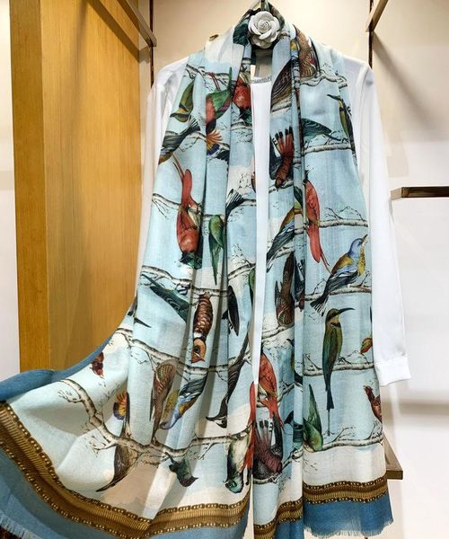 scarves women winter scarf 100% cashmere scarfs pashmina multi function wraps accessory 300s 200cm long shawls birds printed, Blue;gray
scarves women winter scarf 100% cashmere scarfs pashmina multi function wraps accessory 300s 200cm long shawls birds printed, Blue;gray
