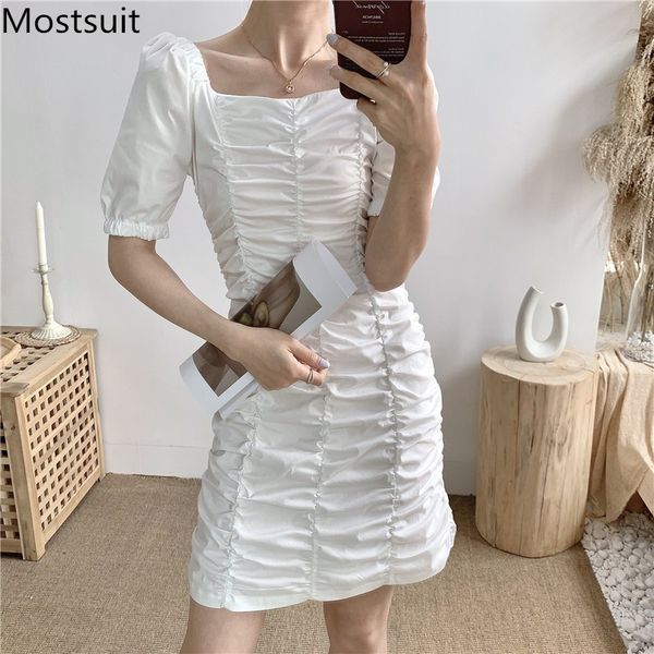 summer folded streetwear women mini dress short sleeve square collar slim solid party female dresses vestidos 210518, Black;gray
summer folded streetwear women mini dress short sleeve square collar slim solid party female dresses vestidos 210518, Black;gray