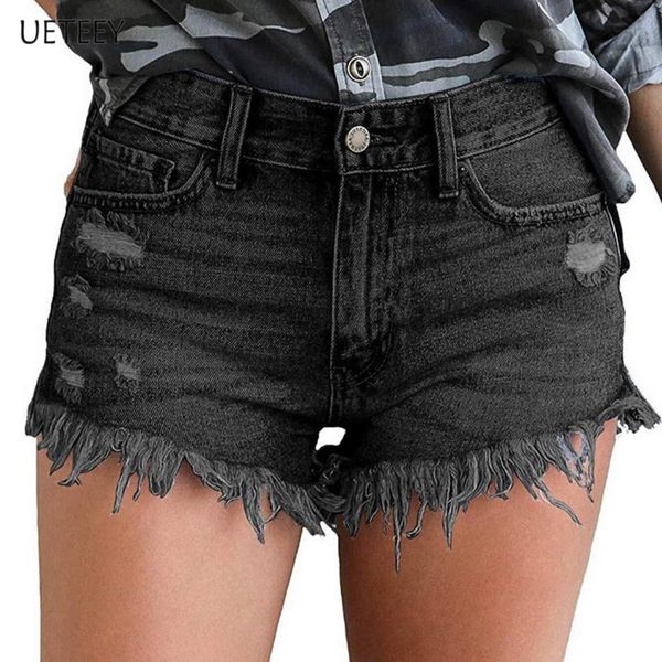 women's jeans 2021 summer pierced tassel ladies high elastic denim shorts with button pockets, Blue
women's jeans 2021 summer pierced tassel ladies high elastic denim shorts with button pockets, Blue