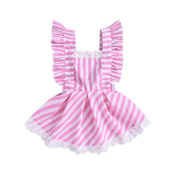 kids girls summer ruffles sleeve dress fresh stripe lace trim stitching backless a-line princess girl's dresses, Red;yellow
kids girls summer ruffles sleeve dress fresh stripe lace trim stitching backless a-line princess girl's dresses, Red;yellow