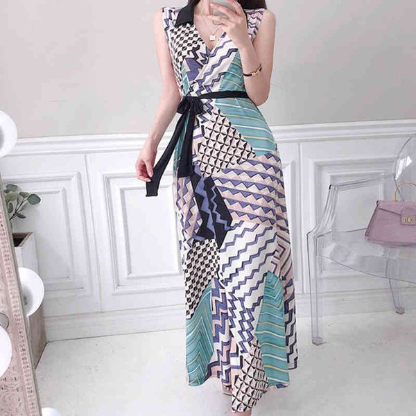 dresses summer women lace-up vintage es office print long elegant sleeveless a-line simple bottoming vestidos, Black;gray
dresses summer women lace-up vintage es office print long elegant sleeveless a-line simple bottoming vestidos, Black;gray