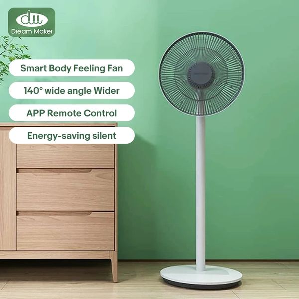 (inclusive of vat)dream maker fans 140° wide angle 14m blowing range dc inverter energy-saving super silent smart body feeling fan for home
(inclusive of vat)dream maker fans 140° wide angle 14m blowing range dc inverter energy-saving super silent smart body feeling fan for home