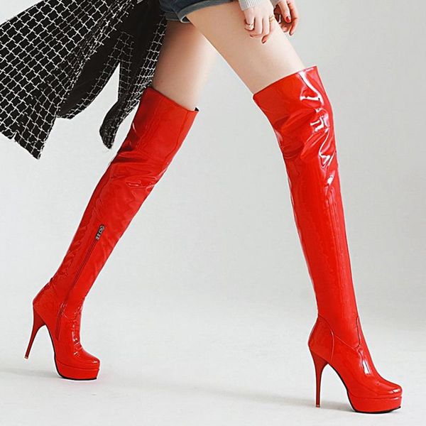 boots plus size 48 fashion over knee thigh high women autumn winter thin heels platform fetish red white shoes woman, Black
boots plus size 48 fashion over knee thigh high women autumn winter thin heels platform fetish red white shoes woman, Black