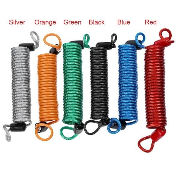 theft protection universal anti-lost bike motorcycle scooter 150cm spring reminder cable security anti thief alarm disc lock