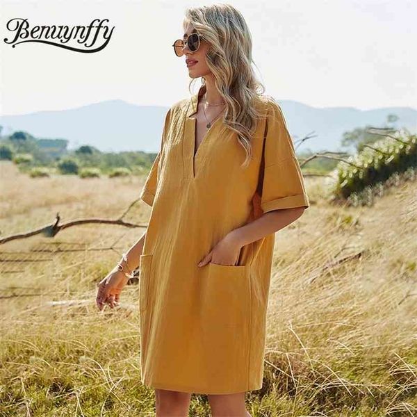 notch neck loose pocket solid casual dresses short sleeve female clothing above knee women summer dress 210510, Black;gray
notch neck loose pocket solid casual dresses short sleeve female clothing above knee women summer dress 210510, Black;gray